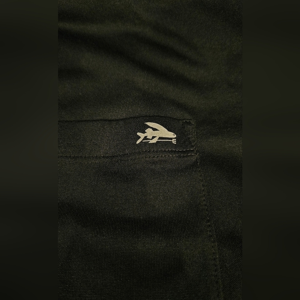 Patagonia Black Short Sleeve Flying Fish T-Shirt - Sz XXL Slim Fit